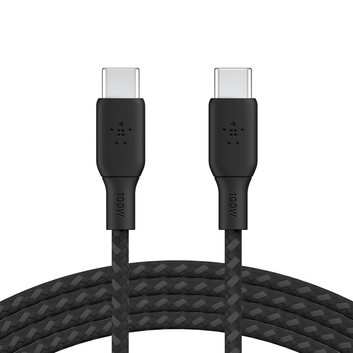 Belkin Boost Charge Braided USB-C to USB-C Cable 100W PD (2m)