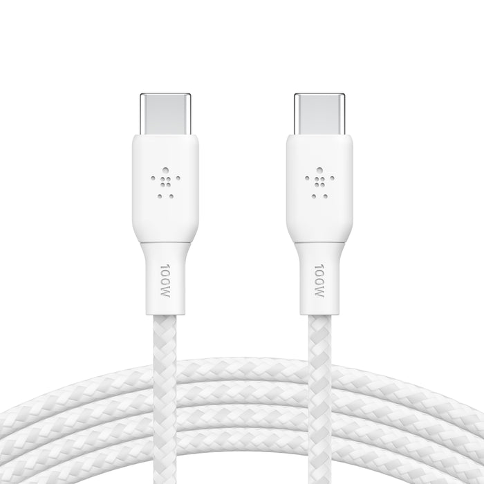 Belkin Boost Charge Braided USB-C to USB-C Cable 100W PD (2m)