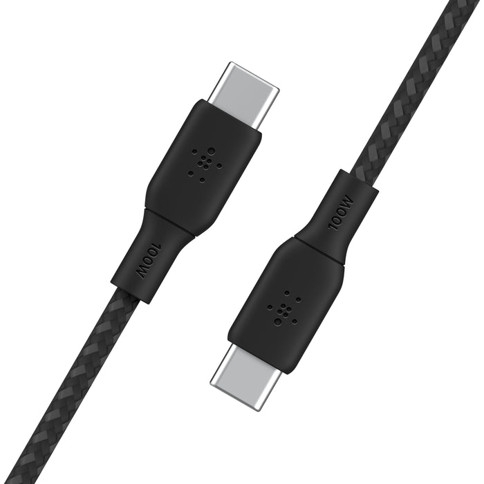 Belkin Boost Charge Braided USB-C to USB-C Cable 100W PD (2m)