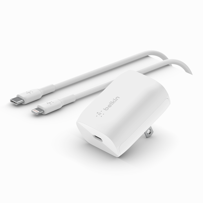 Belkin Boost charge 20W USB-C PD Wall Charger + USB-C To Lightning Cable