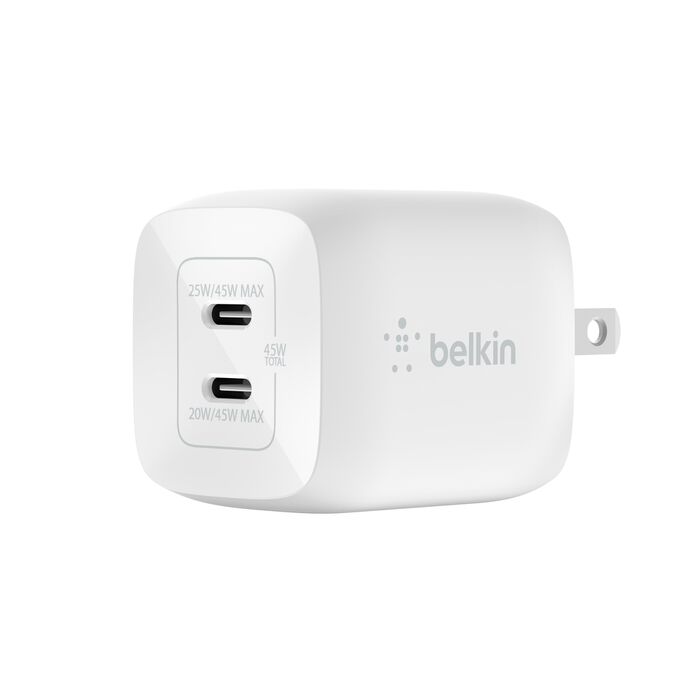 Belkin Pro GaN Dual Wall Charger 45W