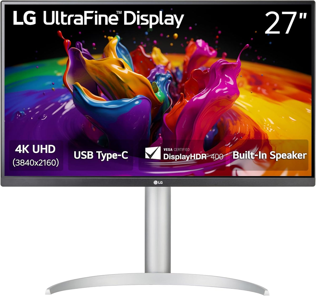 LG 4K UHD UltraFine™ IPS Monitor with VESA DisplayHDR™ - 27”