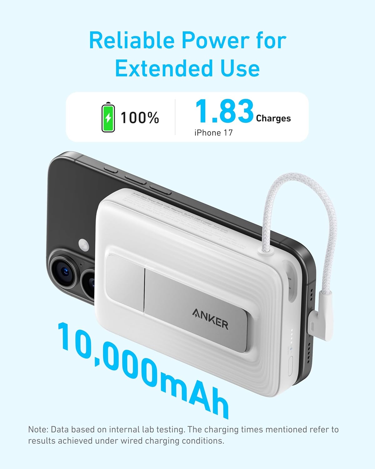 Anker Zolo Magnetic 10,000mAh 30W Power Bank