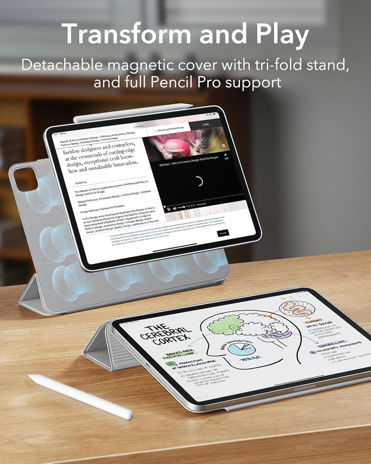 ESR Tri Fold Case for iPad Pro 11" 2024