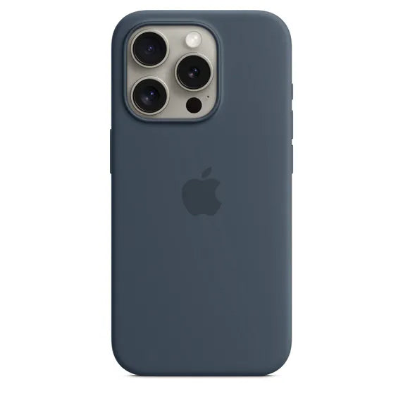 iPhone 15 Pro Silicone Case with MagSafe - Storm Blue