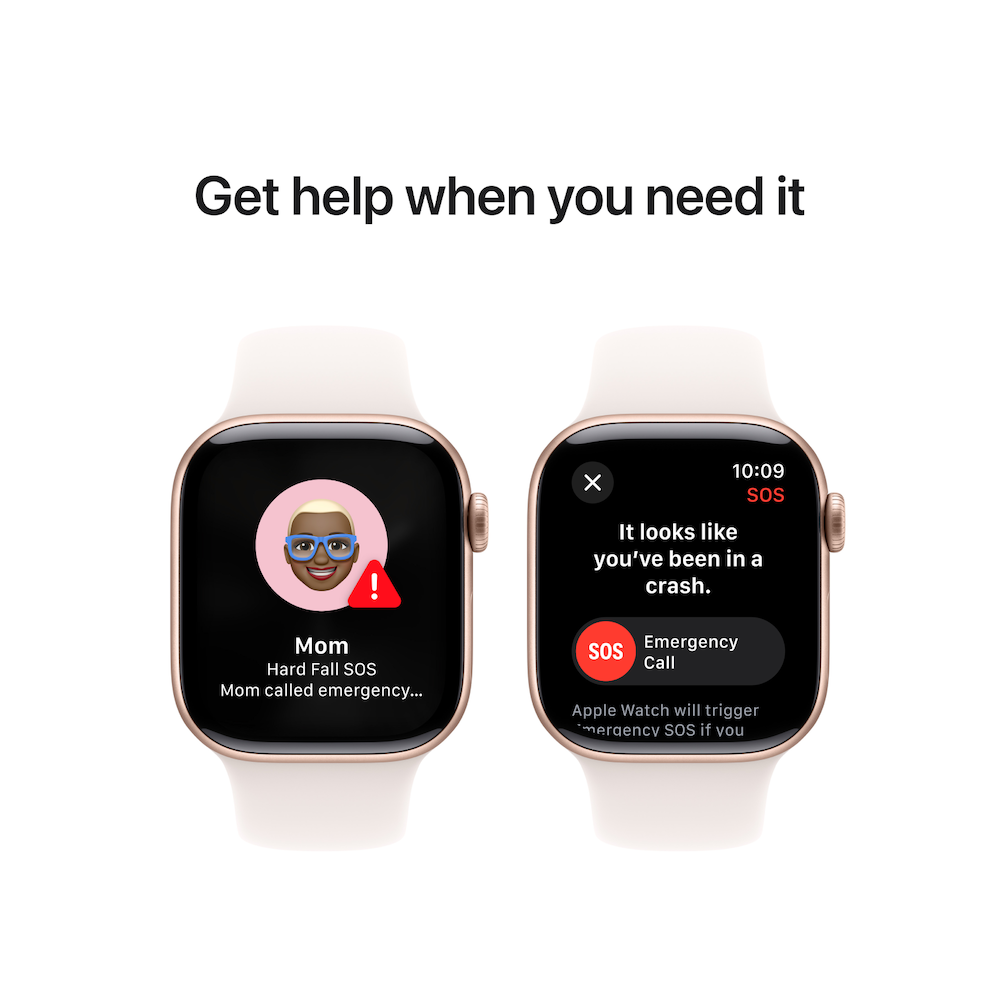 Apple Watch Series 10 42mm Rose Gold Aluminium Case with Light Blush Sport Band