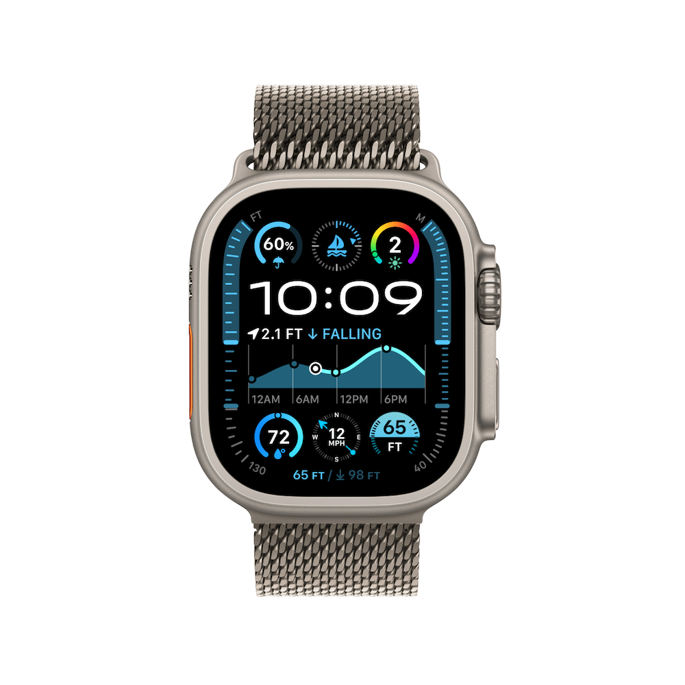 Apple Watch Ultra 2 Titanium Case with Titanium Milanese Loop