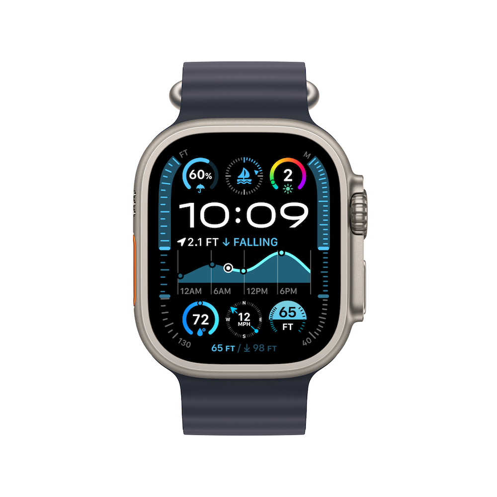Apple Watch Ultra 2 Titanium Case with Ocean Band
