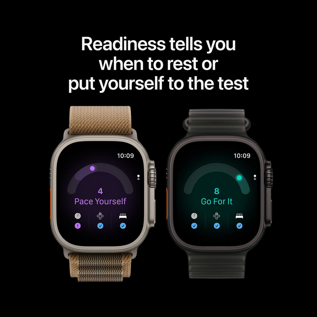 Apple Watch Ultra 4 GPS + Cellular 49mm Natural Titanium Case with Sand Trail Loop - S/M