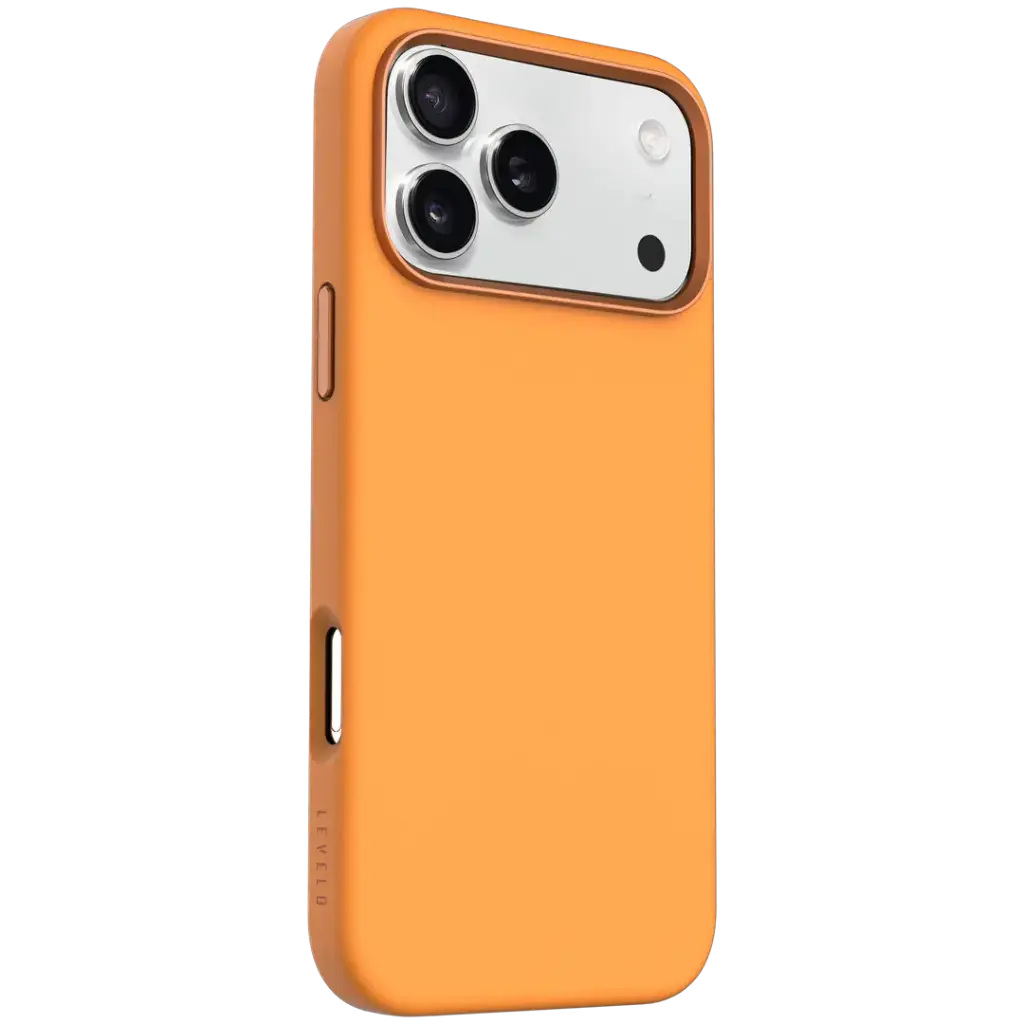 Levelo Iris Magsafe Liquid Silicone Case for 17 Pro Max Orange