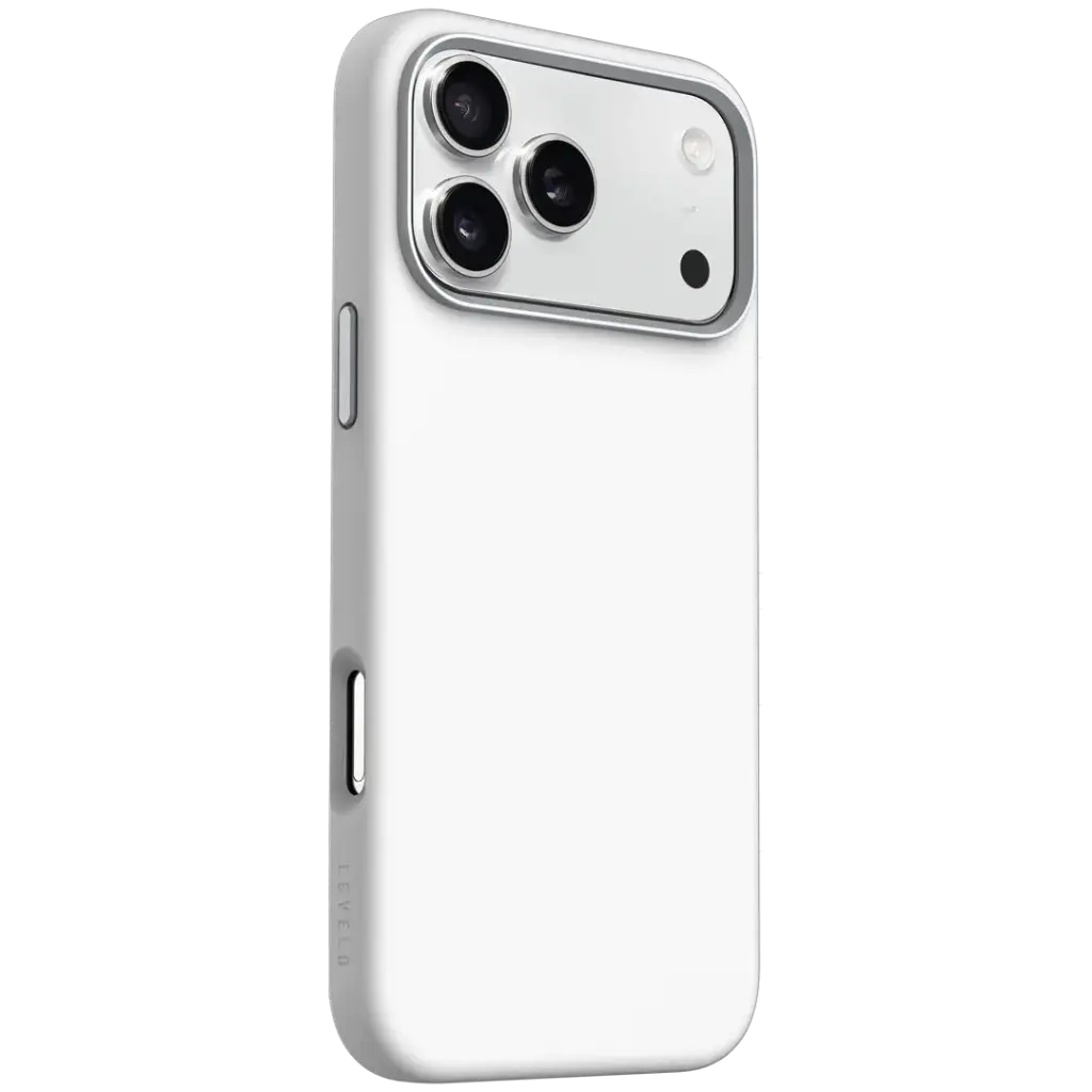Levelo Iris Magsafe Liquid Silicone Case for 17 Pro Max Silver