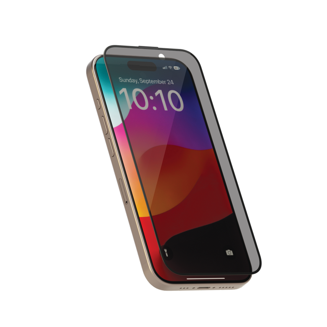 Levelo Full Screen Twice-Tempered Glass for iPhone 15 Pro