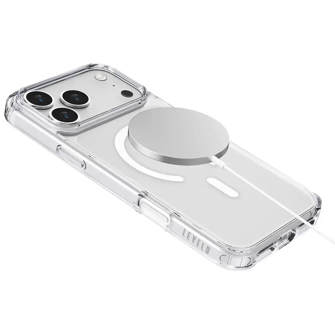 Levelo Clara MagSafe Clear Case for iPhone 17 Pro Max Transparent