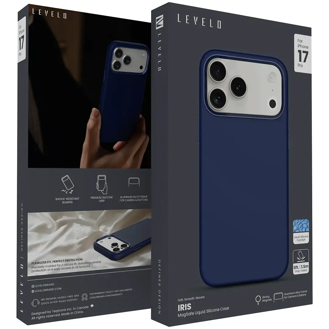 Iris Magsafe Liquid Silicone Case for 17 Pro Max Blue