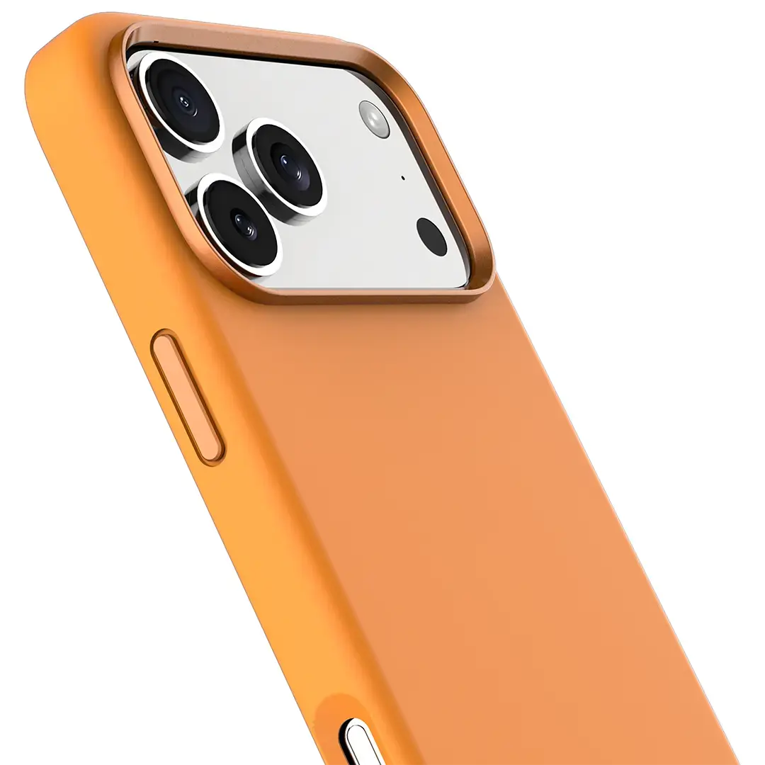 Levelo Iris Magsafe Liquid Silicone Case for 17 Pro Max Orange