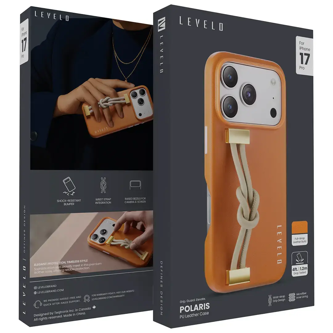 Levelo Polaris PU Leather Case for iPhone Pro Max