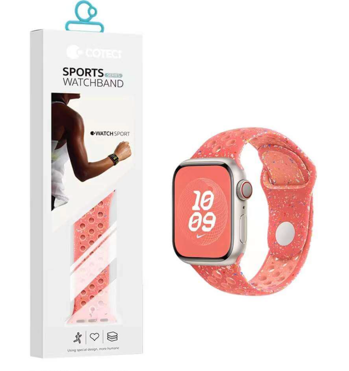 Coteci Magic Ember Liquid Silicone Sport Watch Band 38/40/41mm