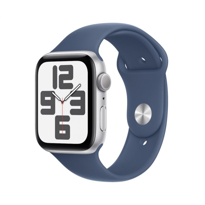 Apple Watch SE GPS 40mm Silver Aluminium Case with Denim Sport Band