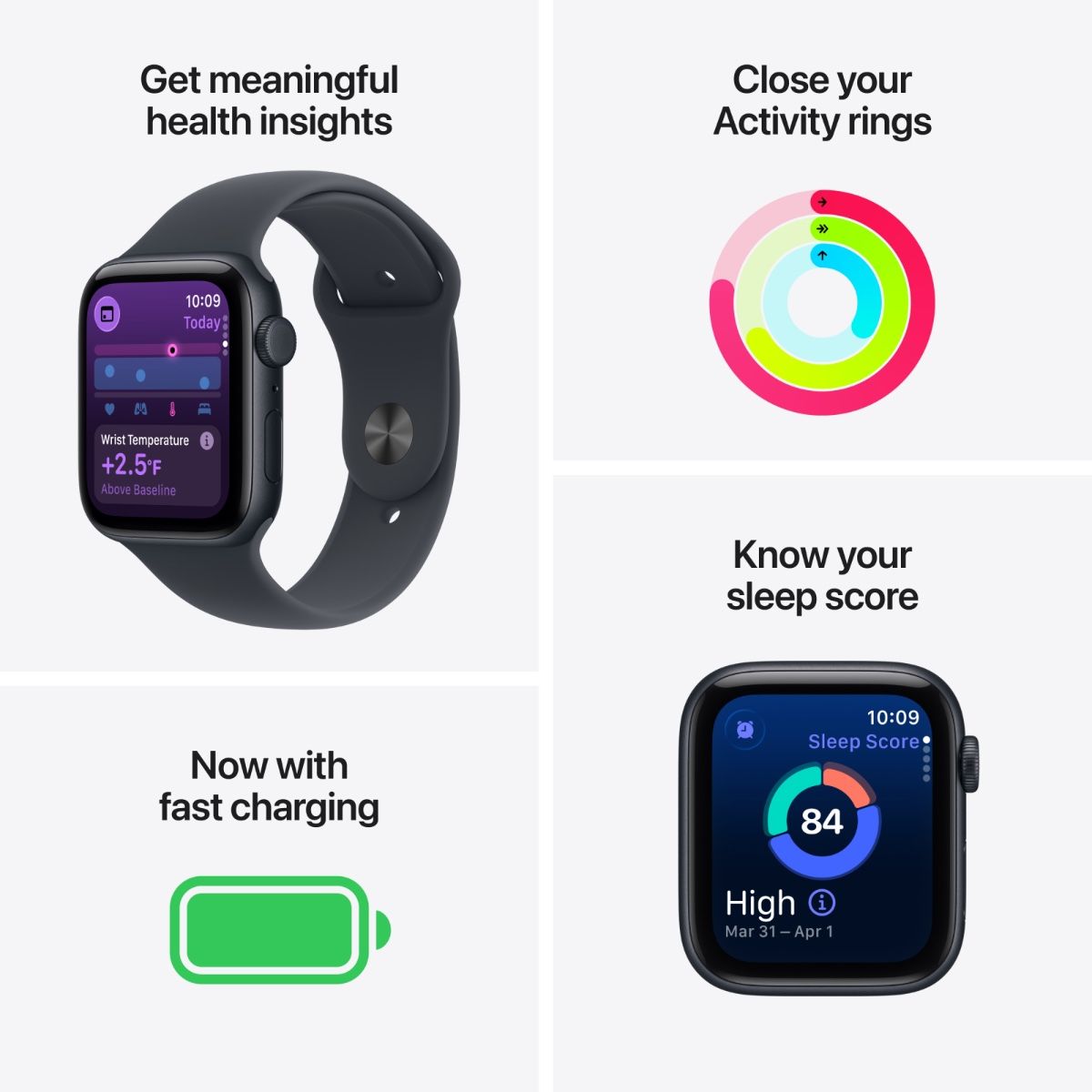 Apple Watch SE 3 40MM Starlight Aluminium Case with Starlight Sport Band