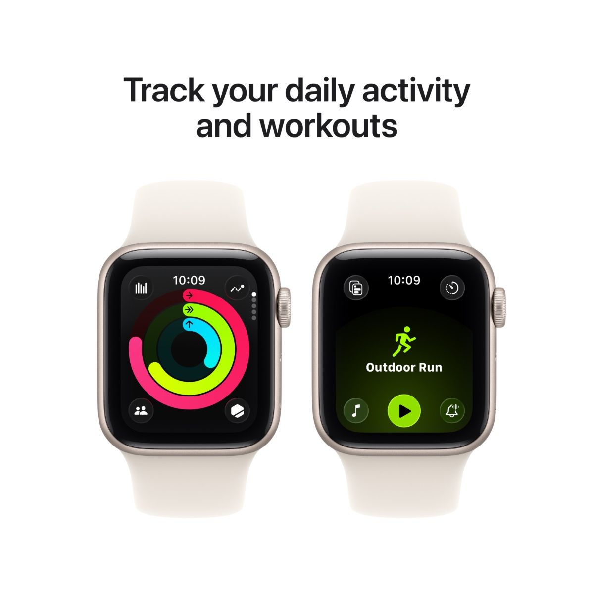 Apple Watch SE 3 40MM Starlight Aluminium Case with Starlight Sport Band