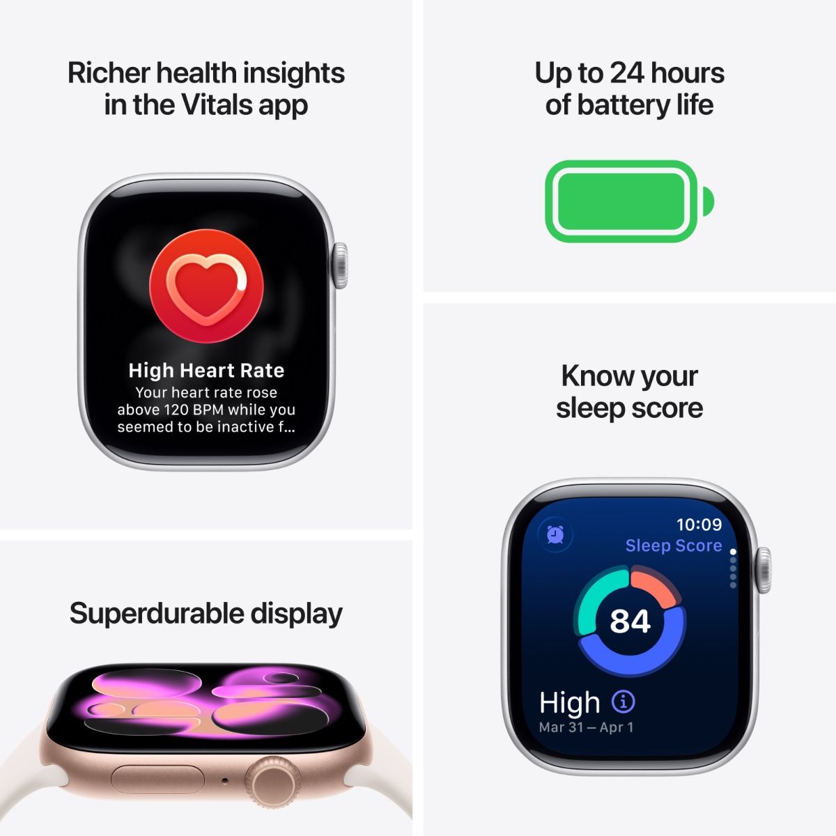 Apple Watch Series 11 42MM Space Grey Aluminium Case with Black Sport Band