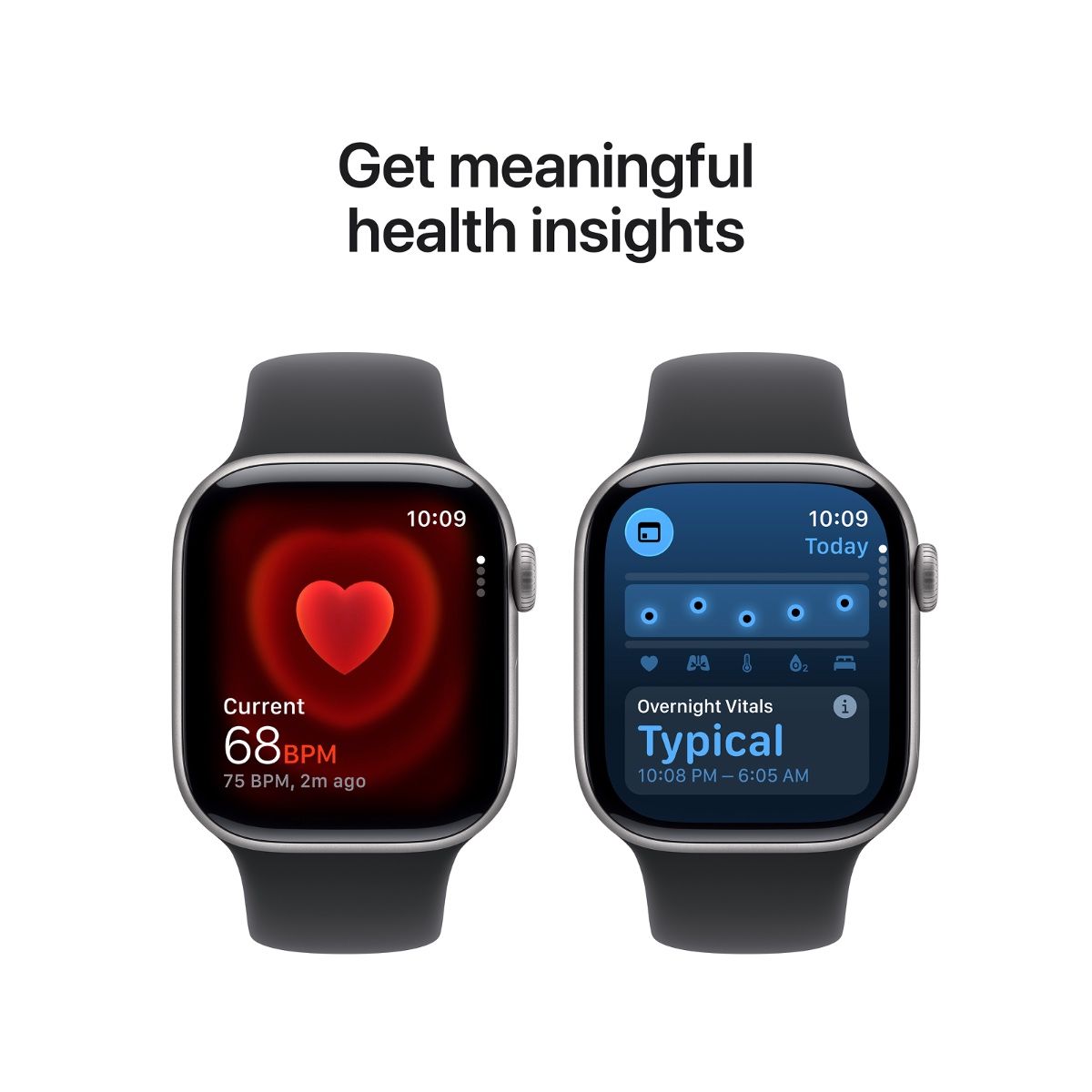 Apple Watch Series 11 46MM Space Grey Aluminium Case with Black Sport Band