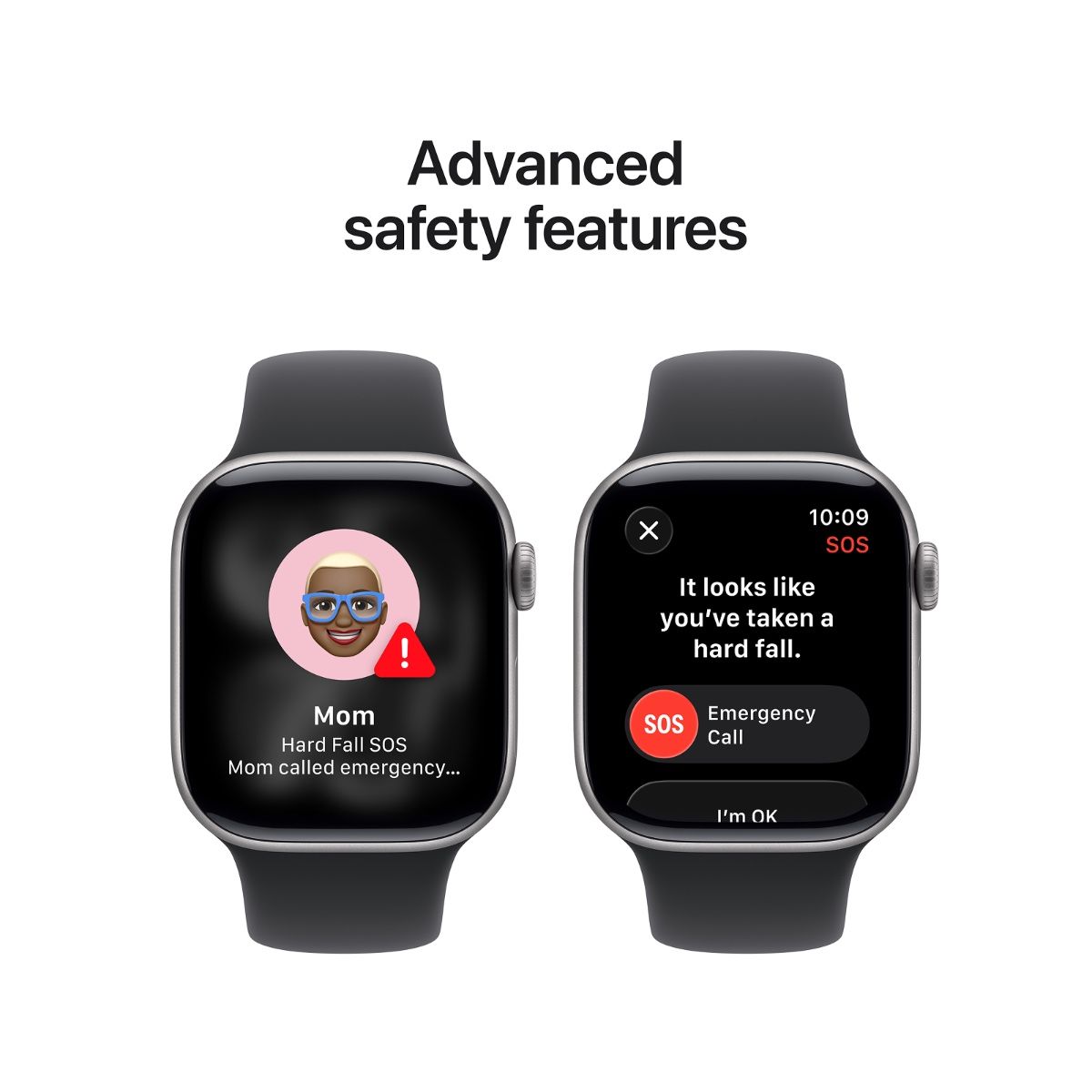 Apple Watch Series 11 42MM Space Grey Aluminium Case with Black Sport Band