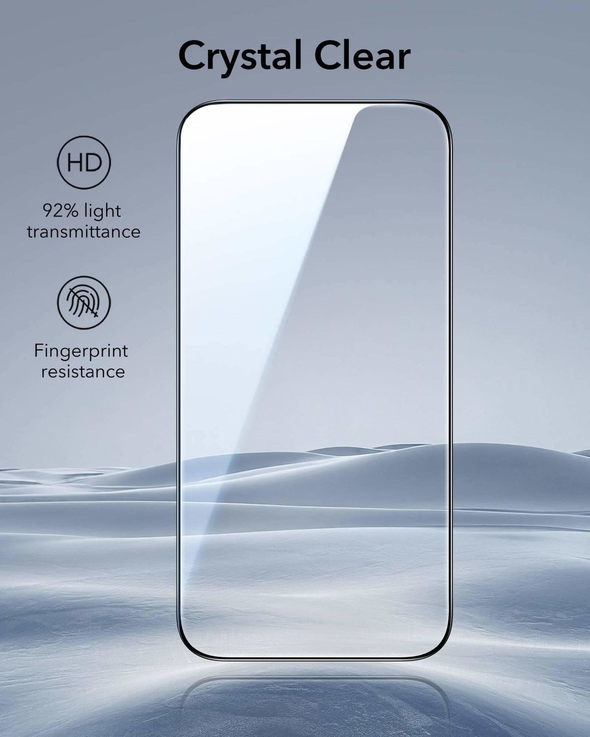 ESR Tempered-Glass Screen Protector | UltraFit Tray