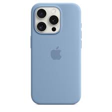 iPhone 15 Pro Silicone Case with MagSafe - Winter Blue